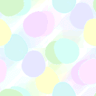 Colored Eggs Overlapping on White